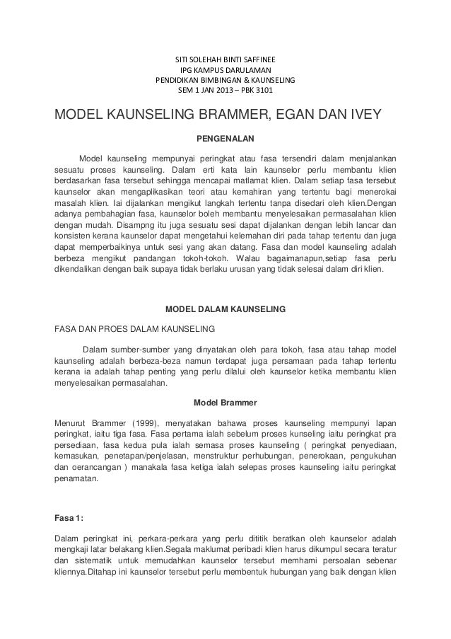 Model Kaunseling