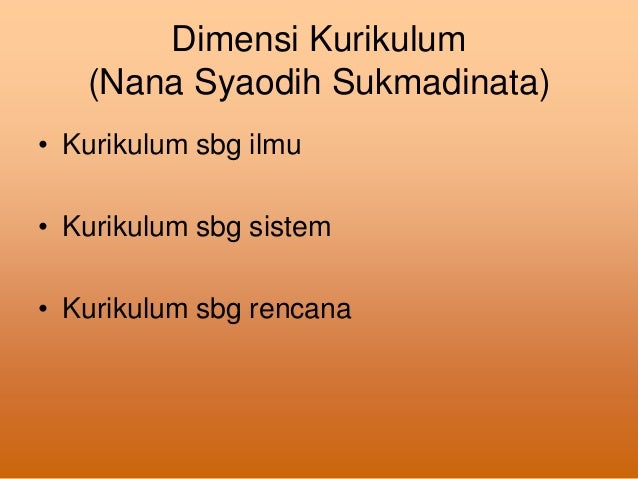 Model konsep pengembangan kurikulum