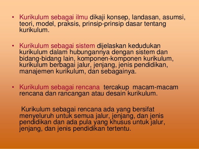 Model konsep pengembangan kurikulum