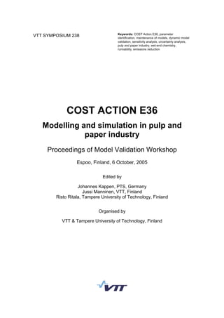 Modelling and simulation in pulp and paper industry | PDF