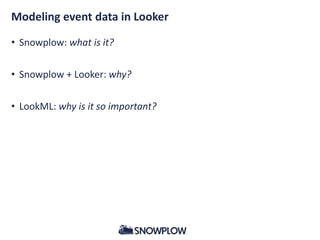 Modelling event data in look ml | PPT