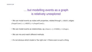 Modelling Event Data As A Graph | PPT