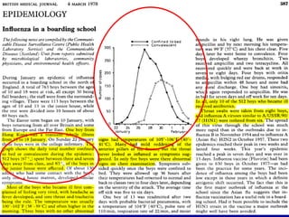 Mills CE, Robins JM, Lipsitch M. Transmissibility
of 1918 pandemic influenza. Nature. 2004 Dec
16;432(7019):904-6.


“Uma ...