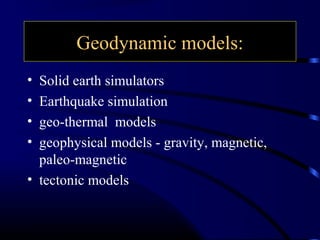 Modelling of earth systems and processes | PPT