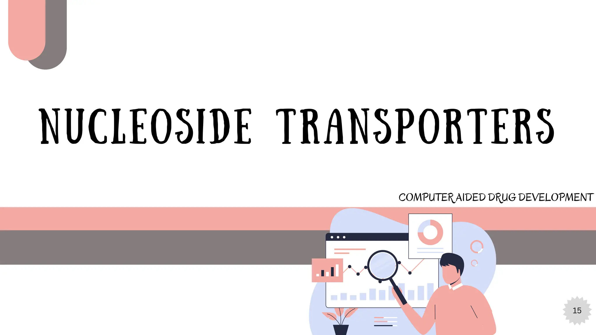 15
NUCLEOSIDE TRANSPORTERS
COMPUTER AIDED DRUG DEVELOPMENT
 