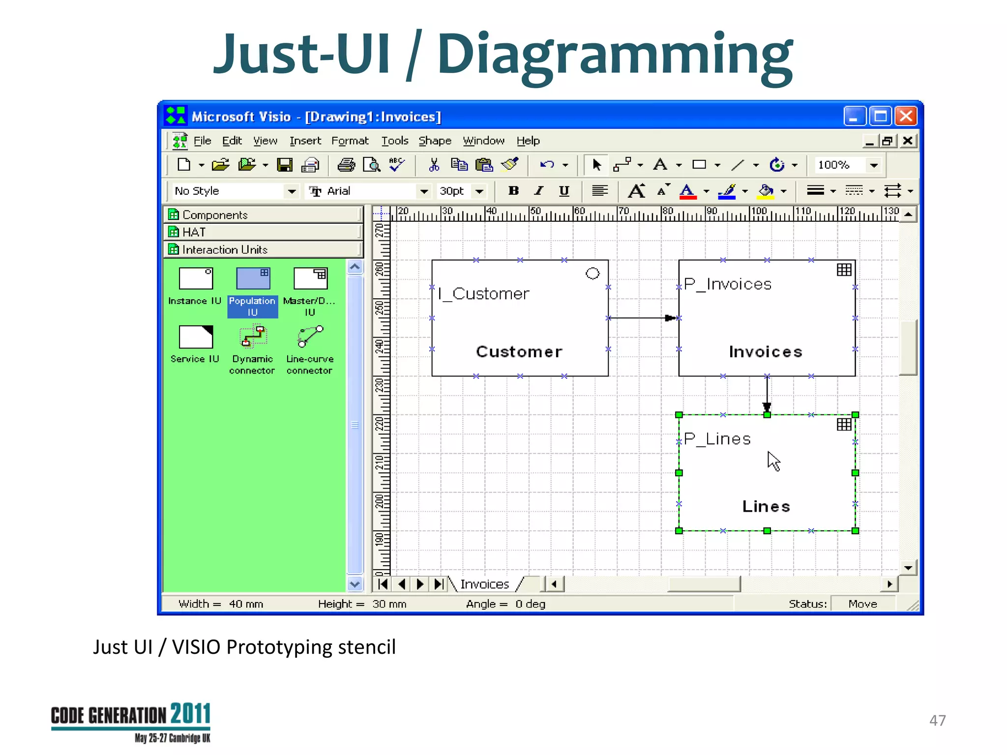 Just-UI / Diagramming




Just UI / VISIO Prototyping stencil


                                      47
 