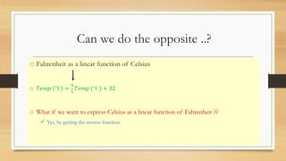 Modelling with a linear function | PDF