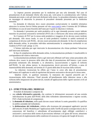 Modello OT24 Guida alla Compilazione