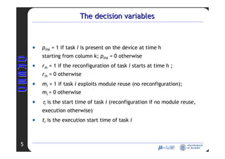RCIM 2008 - Modello Scheduling