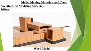 Example Modelling Materials Model making materials and their types and uses | PPTX