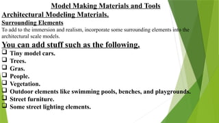 Model making materials and their types and uses | PPTX