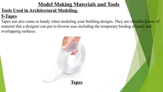 Example Modelling Materials Model making materials and their types and uses | PPTX