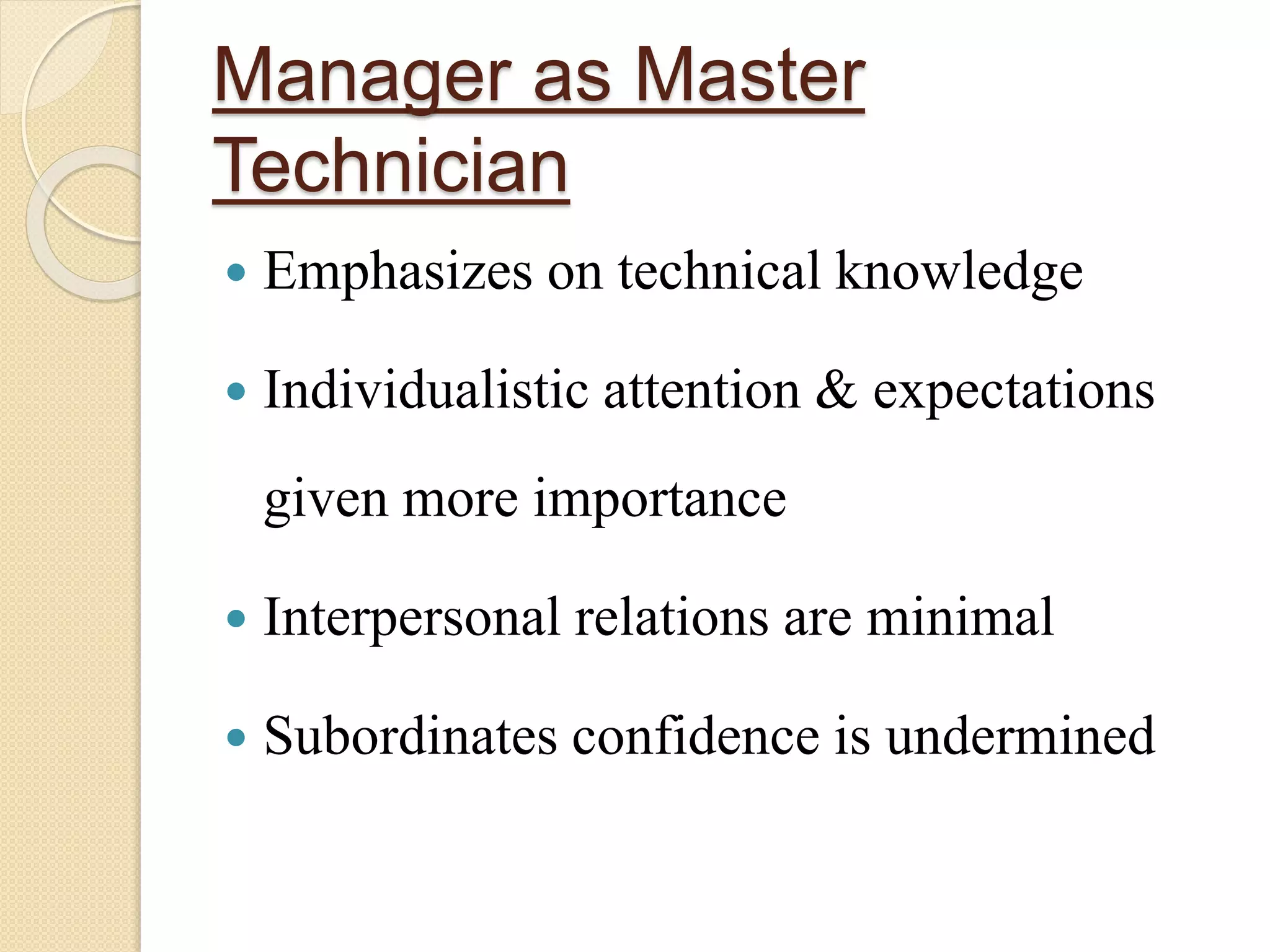 Model & method of managerial job | PPTX