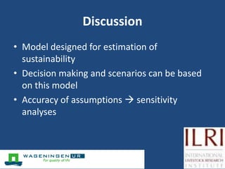 A model to evaluate the sustainability of mixed crop-livestock systems