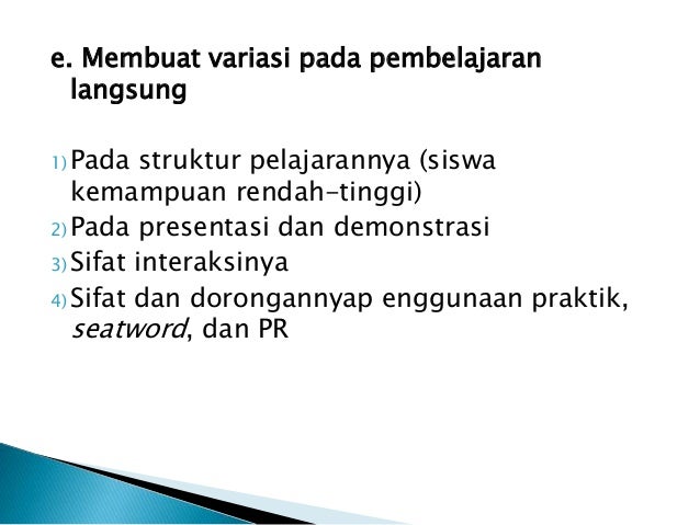 Model –model pembelajaran
