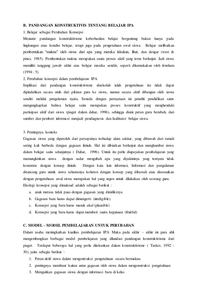 Model model pembelajaran ipa