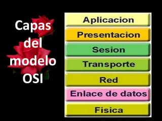 Capas
 del
modelo
 OSI
 