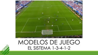 MODELOS DE JUEGO
EL SISTEMA 1-3-4-1-2
 