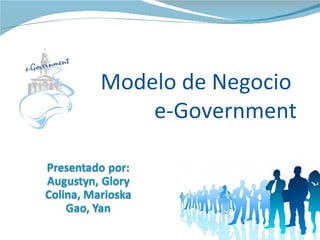 Modelo de Negocio  e-Government 