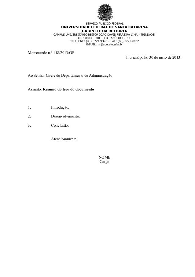 modelo de memorandos