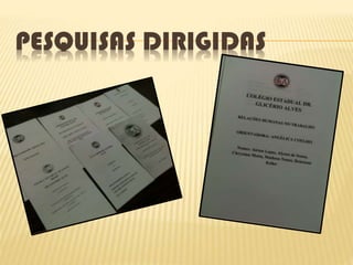 PESQUISAS DIRIGIDAS
 