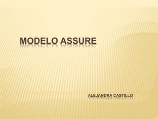 MODELO ASSURE 
ALEJANDRA CASTILLO 
 