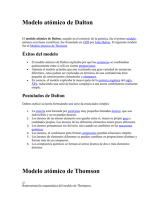 Modelo atómico de dalton