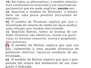 Modelo AtôMico De Dalton E Thomson