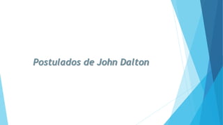 Postulados de John Dalton
 