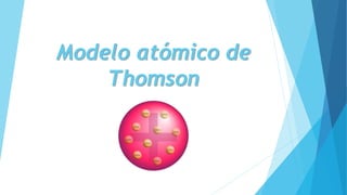 Modelo atómico de
Thomson
 