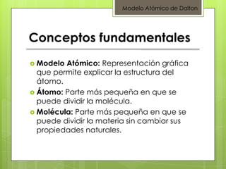 Modelo Atómico de Dalton | PPTX