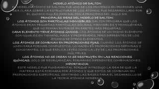 MODELO ATOMICO DE DALTON ¿El primer modelo? | PPTX