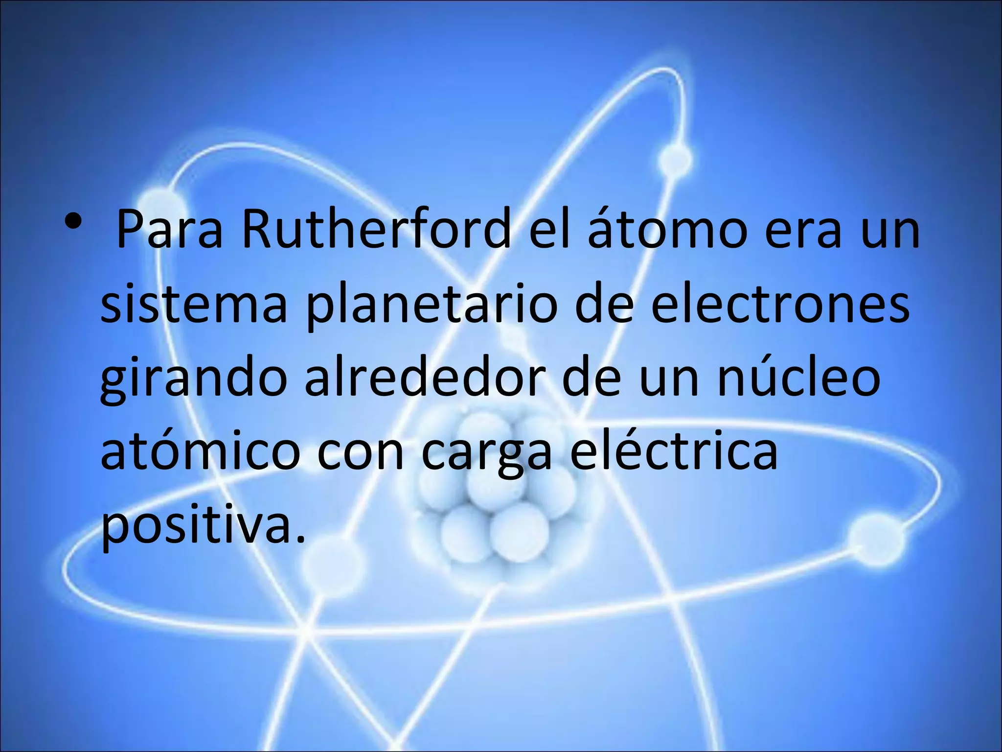 Modelo atomico de rutherford