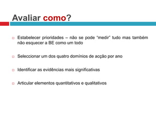 Melhorar o perfil de desempenho (parte integrante do processo de gestão e de desenvolvimento).
