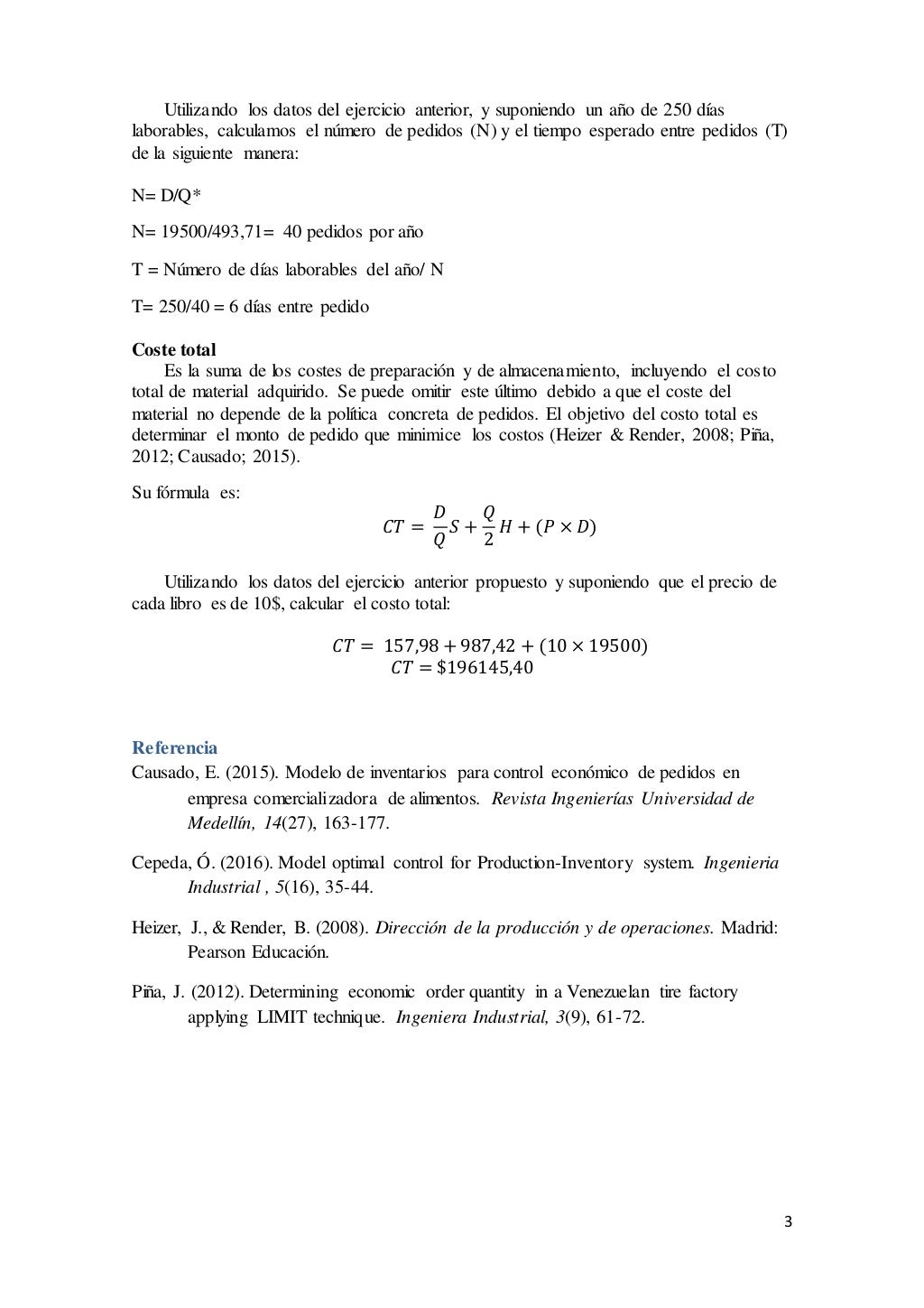 Modelo básico de la cantidad óptima de pedido
