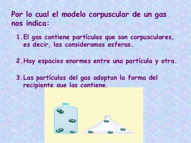 Modelo corpuscular de los gases