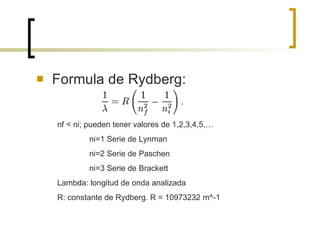 Modelo cuantico del atomo de bohr | PPT