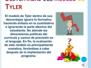 Modelo curricular de ralph tyler | PPTX