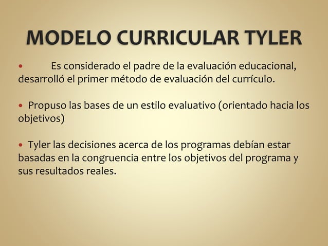 Arriba 102+ imagen modelo de tyler curriculum