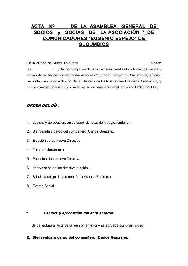 Ejemplo De Acta De Colegio Porn Sex Picture