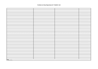 Cortesia so blog Segurança do Trabalho nwn
Pág. __ /__
 