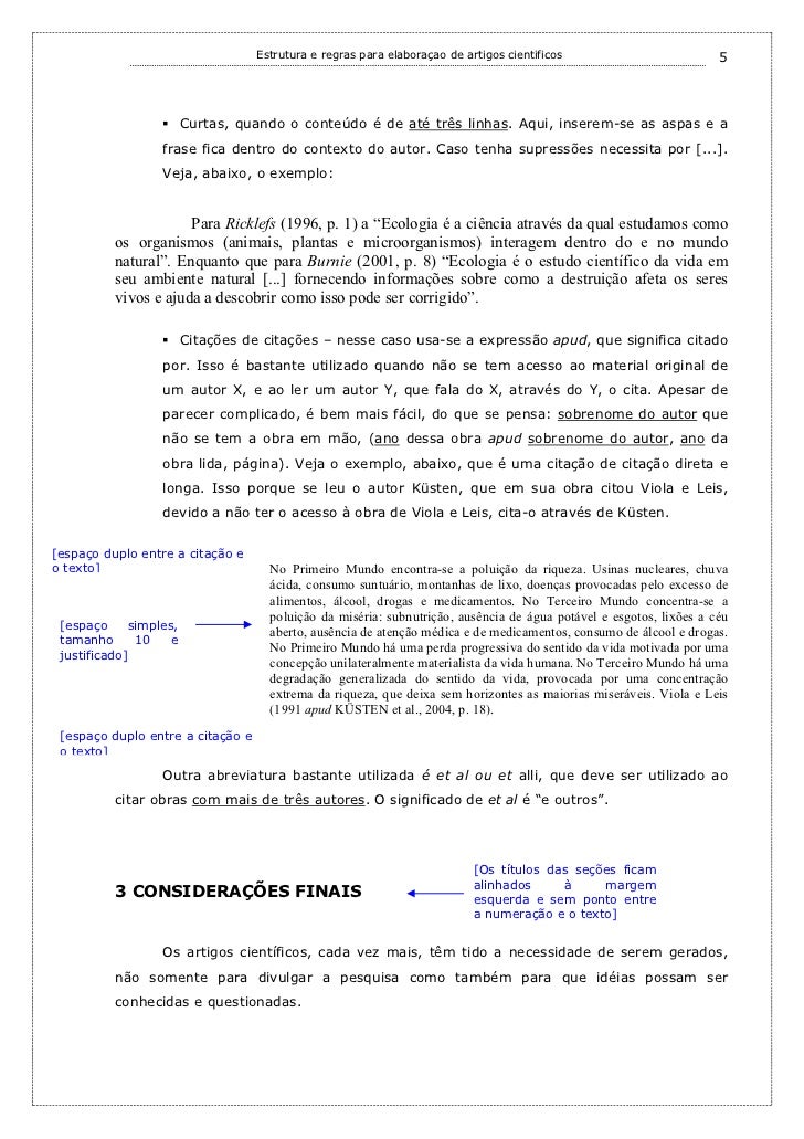 Artigo sobre ecologia