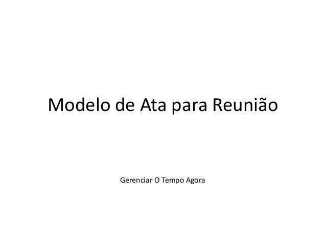 modelos de ata