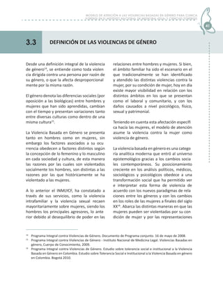 Modelo de atención a las violencias basadas en el género para clínica ...