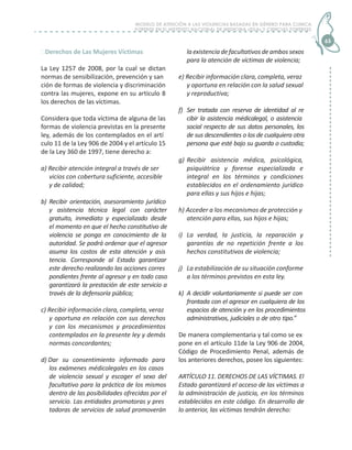 Modelo de atención a las violencias basadas en el género para clínica ...
