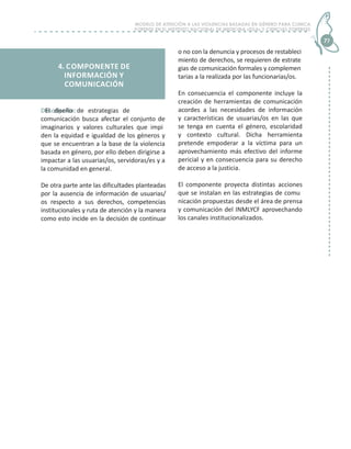 Modelo de atención a las violencias basadas en el género para clínica ...