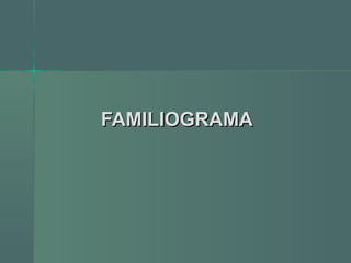 FAMILIOGRAMAFAMILIOGRAMA
 
