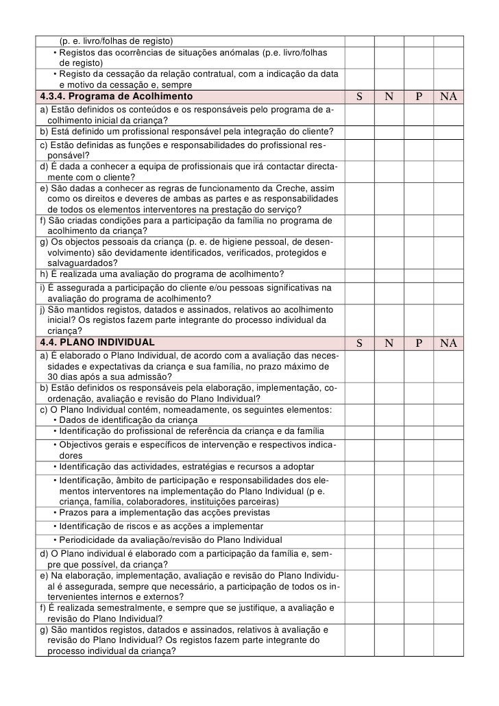 Modelo de avaliação da qualidade - nível C