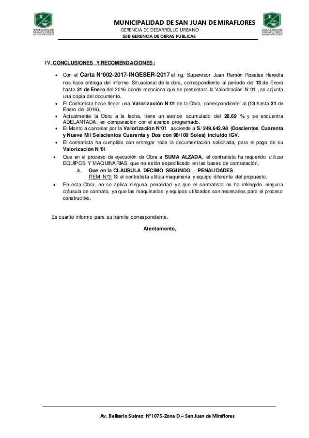 Modelo de conformidad de valorizacion