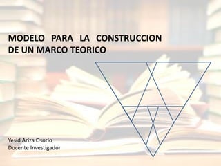 MODELO PARA LA CONSTRUCCION
DE UN MARCO TEORICO




Yesid Ariza Osorio
Docente Investigador
 